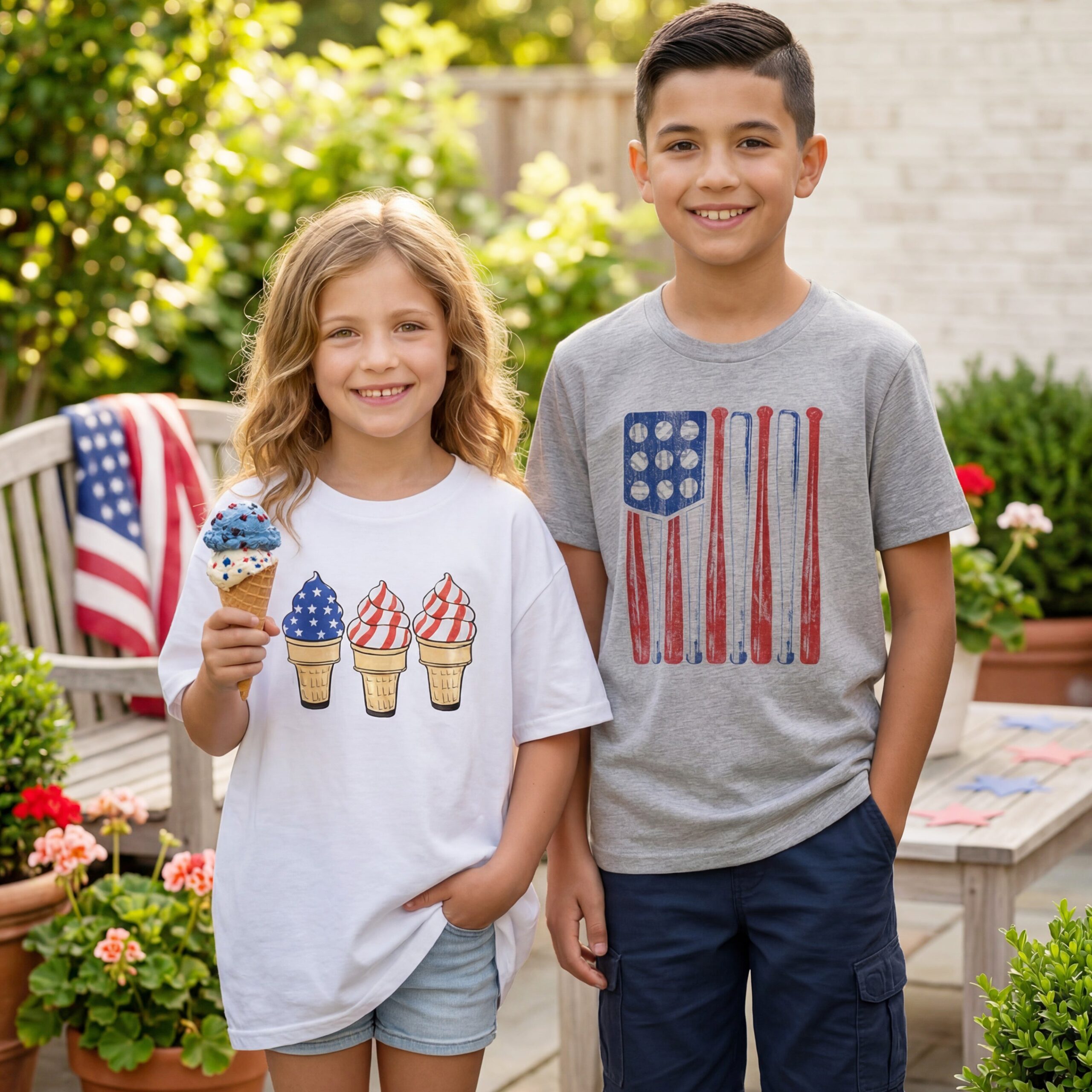 Kids-Americana-Short-Sleeve-Graphic-T-Shirt